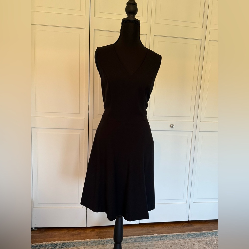 Banana Republic Black V-Neck Mini Dress